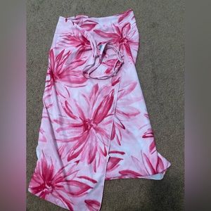 Pink bathing suit cover up towel
